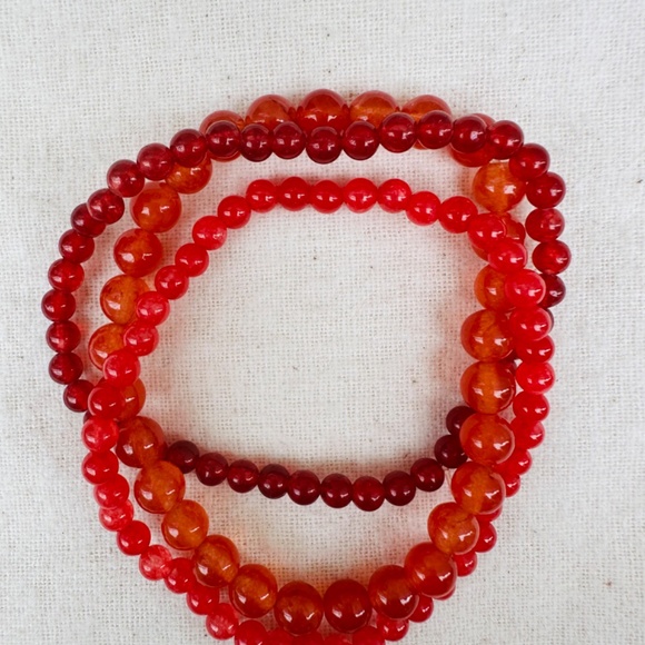 Wealth generator crystal bracelet set of 3. Chakra crystals. - Picture 3 of 3